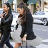 Kim Kardashian arrive au restaurant La Scala pour déjeuner avec son amie actrice Malika Haqq. Los Angeles, le 29 mai 2013.