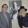 Enceinte, Mélanie Laurent participe au vernissage de l'exposition du photographe italien Alan Gelati pour le projet Fishlove à la galerie Baudoin Lebon à Paris, le 28 mai 2013.