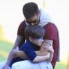 Exclusif - Ricky Martin et ses fils Matteo et Valentino dans un parc à Sydney le 18 mai 2013.