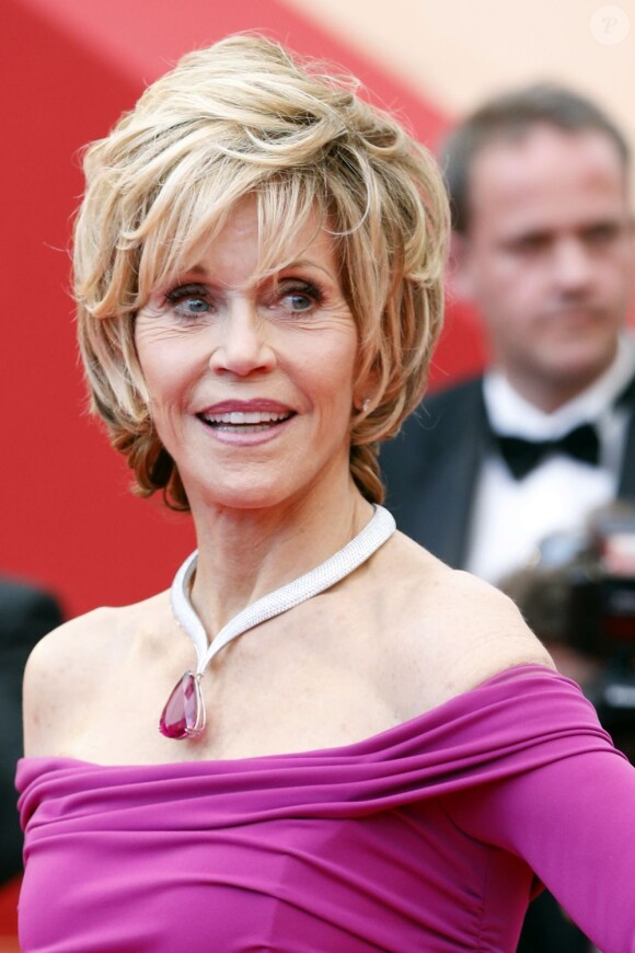 Jane Fonda - Montée des marches du film "Inside Llewyn Davis" lors du 66e Festival du film de Cannes, le 19 mai 2013.