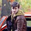 Daniel Radcliffe sur le tournage du film Horns le 29 octobre 2012 au Canada