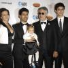 Veronica Bocelli, Amos Bocelli, Virginia Bocelli, Andrea Bocelli et Matteo Bocelli - Gala "A celebration of all fathers" à Los Angeles, le 6 Juin 2013.