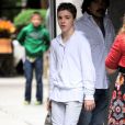 Rocco Ritchie, le fils de Madonna, se rend à un service de la kabbale à New York, le 8 juin 2013.