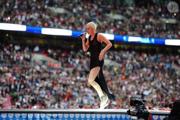 Jessie J lors du Summertime Ball organisé par Capital FM au stade de Wembley à Londres le 9 juin 2013.