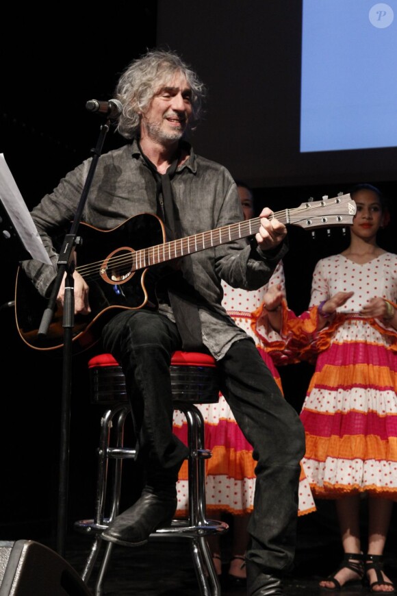 L'ex-guitariste de Téléphone Louis Bertignac à Paris le 25 avril 2013.