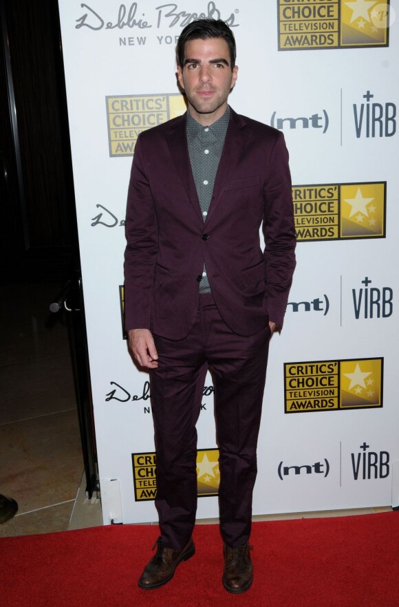 Zachary Quinto à la 3e édition des Critics Choice Television Awards au Beverly Hilton Hotel à Beverly Hills, Los Angeles, le 10 juin 2013.