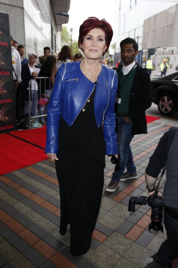 Sharon Osbourne arrive aux auditions de l'émission X Factor à Birmingham, le 10 Juin 2013.