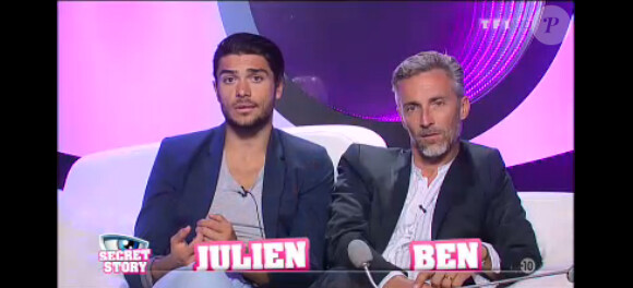 Ben et Julien dans la quotidienne de Secret Story 7, mardi 11 juin 2013 sur TF1