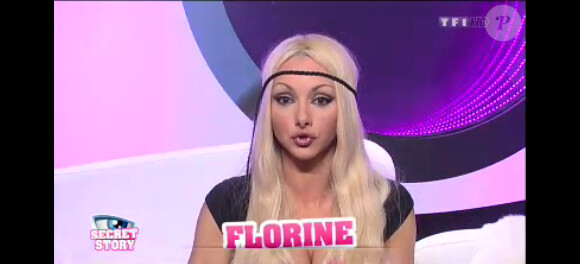 Florine dans la quotidienne de Secret Story 7, mardi 11 juin 2013 sur TF1