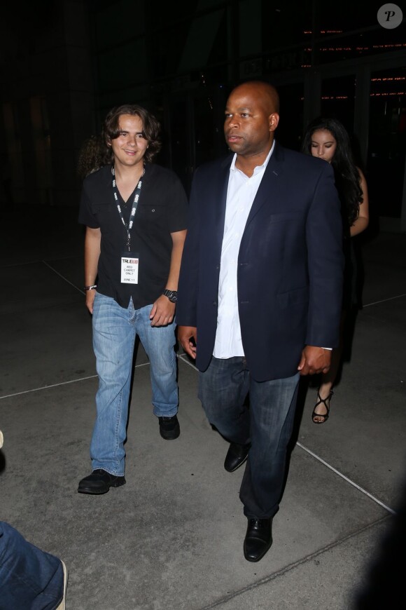 Paris Jackson en compagnie de sa petite-amie Remi Alfalah lors de la première de la saison 6 de "True blood", à Hollywood le 11 juin 2013.