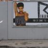 Le poster promotionnel de Rihanna pour son concert à l'Aviva Stadium de Dublin, partiellement couvert à cause de la nudité de la chanteuse. Le 12 juin 2013.
