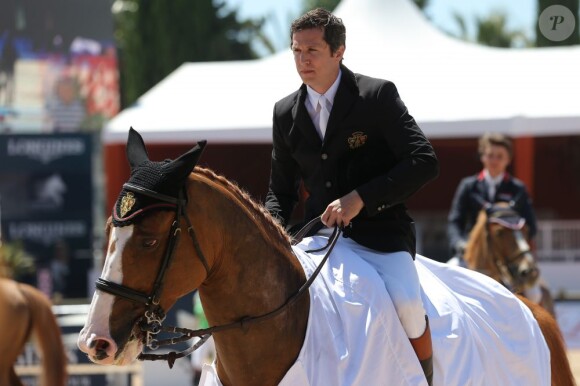 Guillaume Canet victorieux sur Padisha de Mars dans le Prix Licarzo CSI 1*, première épreuve du Jumping international de Cannes qu'il disputait en marge de son tournage à Nice avec André Téchiné et Catherine Deneuve, le 13 juin 2013 au stade des Hespérides, dont il a également pris la 3e place sur Jumping Star Callius.