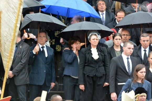 Martine Aubry lors de l'hommage à Pierre Mauroy rendu à la mairie de Lille rendu le 13 juin 2013.