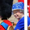 La reine Elizabeth II le 15 juin 2013 lors de la parade militaire Trooping the Colour, à Londres.