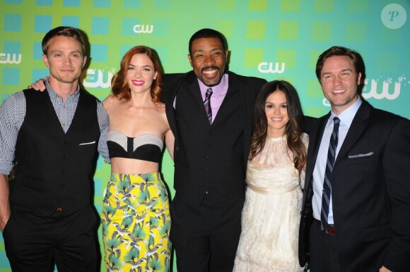 Wilson Bethel, Jaime King, Cress Williams, Rachel Bilson et Scott Porter  à la soirée CW Upfront 2012, à New York, le 17 mai 2012.