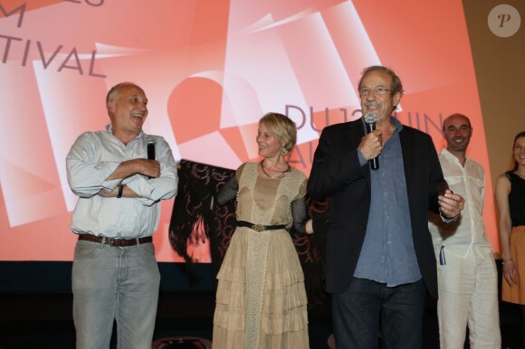 François Berléand, Anne Consigny, Patrick Chesnais, Frédéric Proust présentent 12 ans d'âge au Champs-Elysées Film Festival, Paris, le 16 juin 2013.