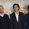Mohamed Hamidi, Tewfik Jallab, Malik Bentalha lors de la première du film Né quelque part à Rosny le 17 juin 2013.