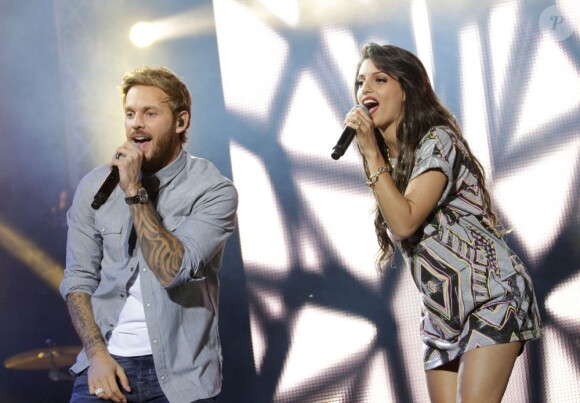 M. Pokora et Tal lors du concert M6 Music Live à Issy-les-Moulineaux le 15 juin 2013