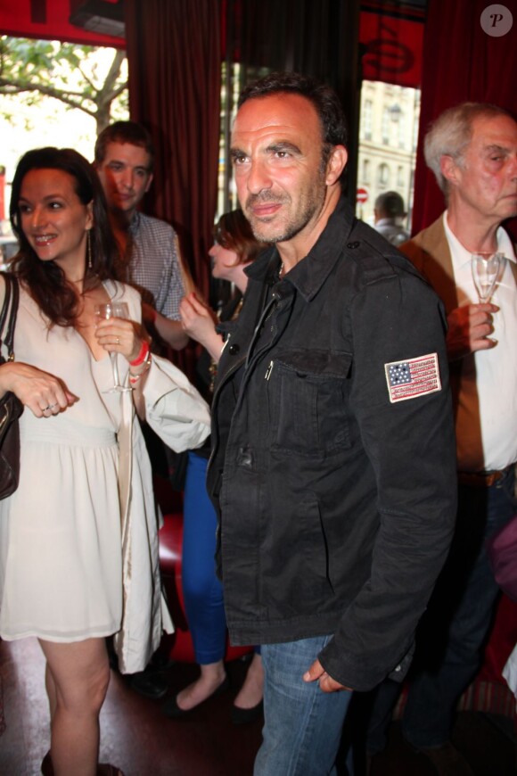 Nikos Aliagas à la soirée du Prix des Editeurs 2013 au café-restaurant littéraire "Les Editeurs" à Saint-Germain-des-près à Paris, le 18 juin 2013.
