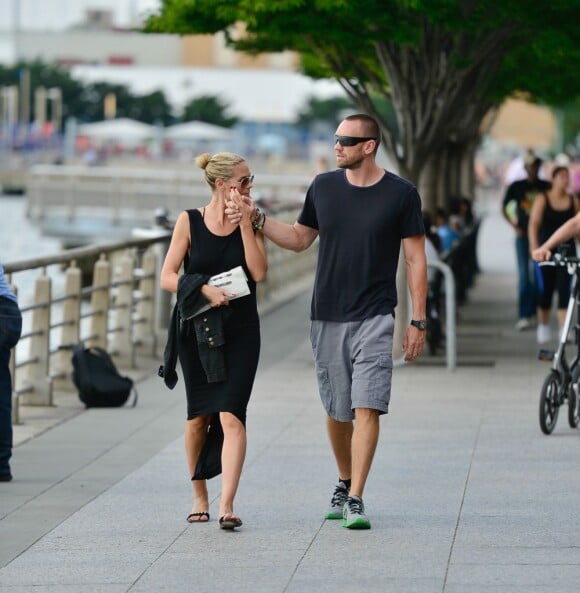 Heidi Klum et Martin Kirsten se promènent en amoureux à New York, le 16 juin 2013.