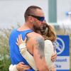Heidi Klum et Martin Kirsten, sportifs et affectueux à New York. Le 16 juin 2013.