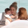 Shakira avec son bébé Milan (4 mois) à Rio de Janeiro le 21 juin 2013.