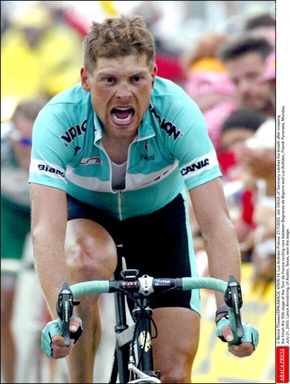 Jan Ullrich à Luz-Ardiden, le 21 juillet 2003.