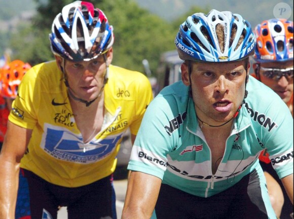 Lance Armstrong et Jan Ullrich à Saint-Girons le 20 juillet 2003.