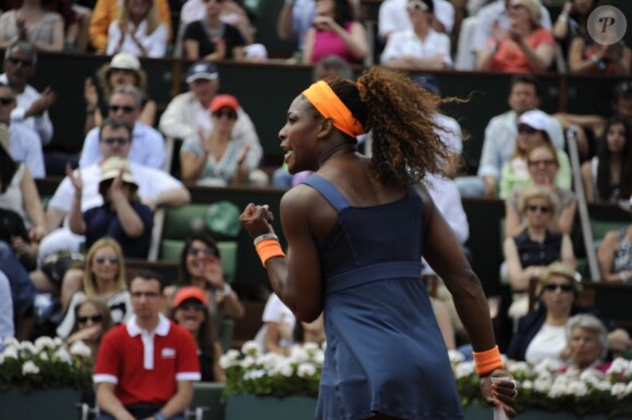 Serena Williams lors de la finale de Roland-Garros contre Maria Sharapova à Paris le 8 juin 2013.