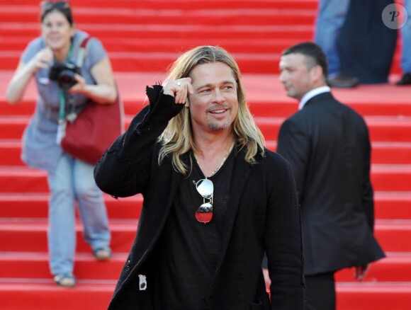 Brad Pitt lors du Festival international du film de Moscou le 20 juin 2013