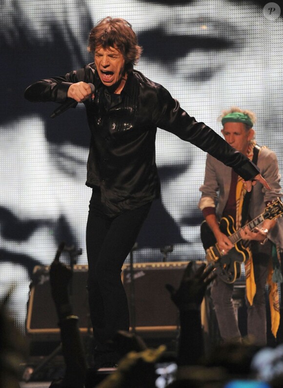 Les Rolling Stones en concert à Chicago, le 1er juin 2013.