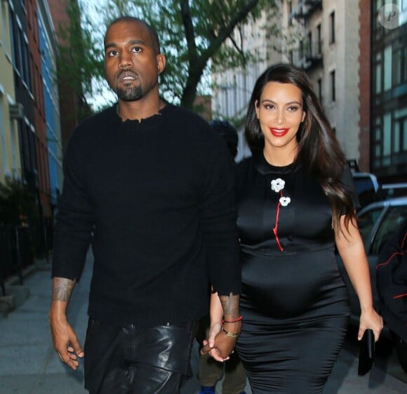 Kim Kardashian et Kanye West à New York le 5 mai 2013.