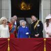 La duchesse de Cambridge Kate Middleton et son époux le prince William lors des cérémonies de Trooping the Colour le 15 juin 2013 à Londres.