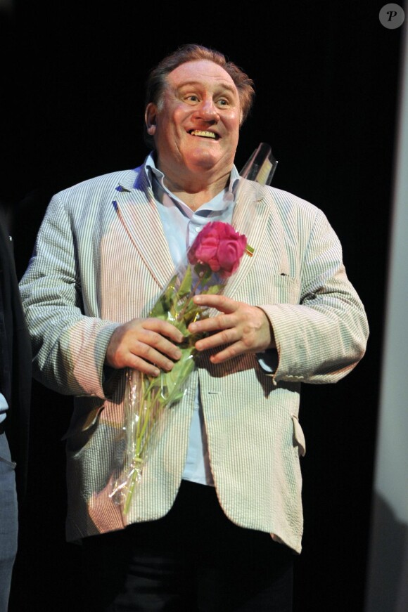 Gérard Depardieu à Nice pour la clôture du 1er Festival du Cinéma Russe à l'Acropolis le 16 juin 2013