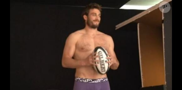 Les rugbymens Maxime Mermoz, Maxime Médard et Fulgence Ouedraogo ont posé pour la marque DIM.
