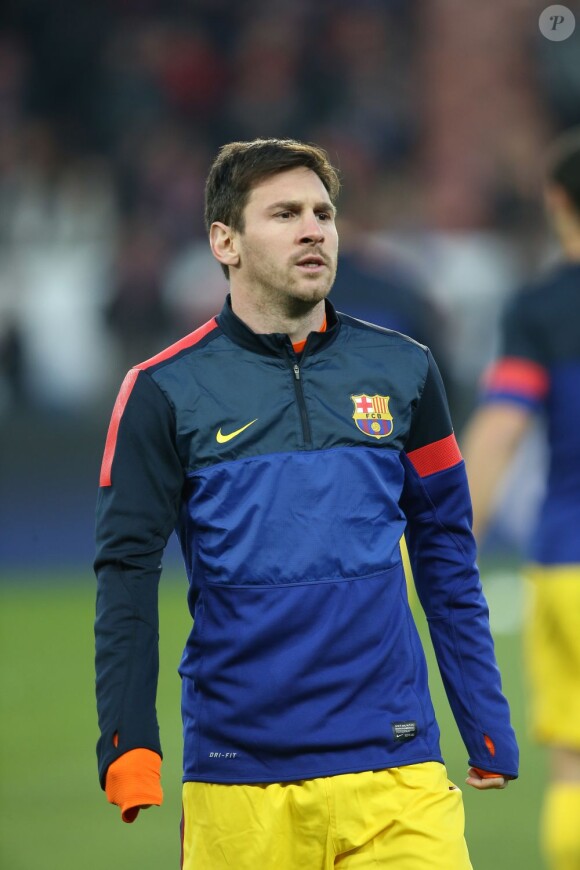 Lionel Messi au Parc des Princes à Paris le 2 avril 2013.