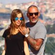 Christian Audigier et sa sublime fiancée Nathalie Sorensen en vacances à Istanbul en Turquie le 24 Juin 2013.