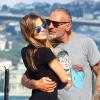 Christian Audigier et sa fiancée Nathalie Sorensen en vacances à Istanbul, le 24 Juin 2013.
