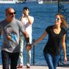 Christian Audigier et sa fiancée Nathalie Sorensen en vacances à Istanbul, le 24 Juin 2013.