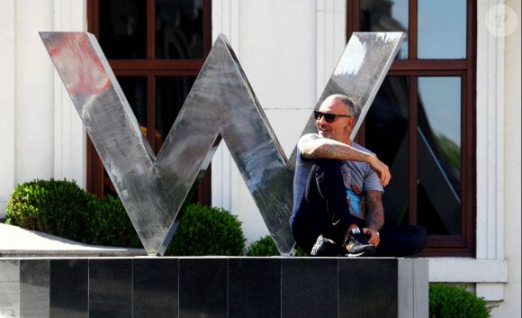 Christian Audigier et sa fiancée Nathalie Sorensen en vacances à Istanbul, le 24 Juin 2013.