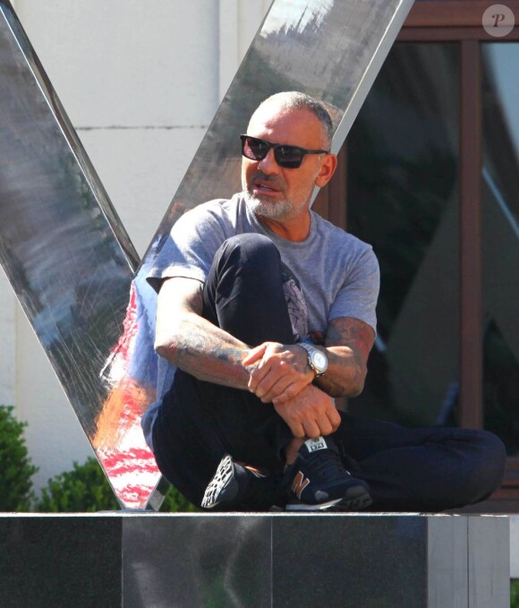 Christian Audigier et sa fiancée Nathalie Sorensen en vacances à Istanbul, le 24 Juin 2013.