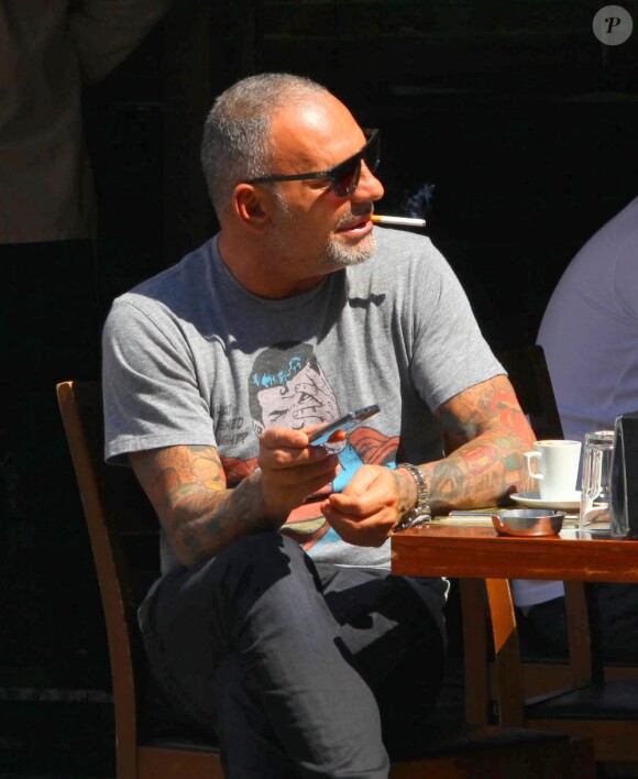 Christian Audigier et sa fiancée Nathalie Sorensen en vacances à Istanbul, le 24 Juin 2013.
