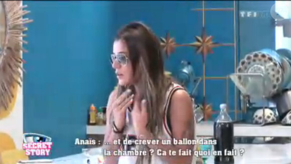 Anaïs dans la quotidienne de Secret Story 7 le vendredi 28 juin 2013 sur TF1