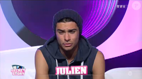 Julien dans la quotidienne de Secret Story 7 le vendredi 28 juin 2013 sur TF1