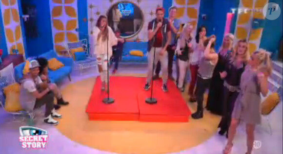 Soirée karaoké dans la quotidienne de Secret Story 7 le vendredi 28 juin 2013 sur TF1