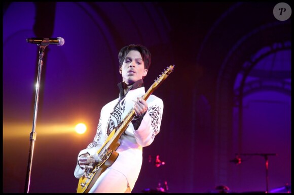 Prince en concert à Paris en 2009.