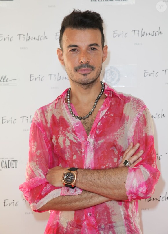 Eric Tibusch au défilé Eric Tibusch Haute Couture Automne Hiver 2013/2014 à l'espace Cardin, à Paris le 1er juillet 2013.