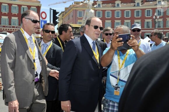 Le prince Albert II de Monaco - Quatrième étape du Tour de France, le 2 juillet 2013 à Nice.