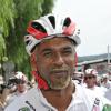 Satya Oblet participe à l'étape du Coeur au profit de Mécénat Chirurgie Cardiaque en marge de la quatrième étape du Tour de France, à Nice le 2 juillet 2013.