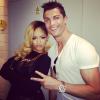 Cristiano Ronaldo et Rihanna dans les coulisses du concert de la chanteuse à Lisbonne, le 28 mai 2013.